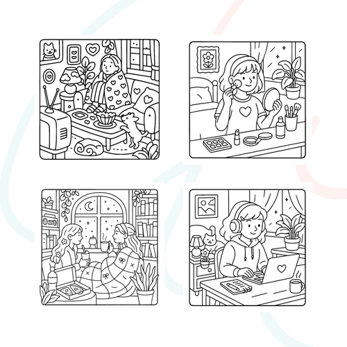 Little Moments Bold & Easy Coloring Book