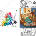 Little Moments Pro Bundle: Coloring Book + Ohuhu Honolulu 24 Set